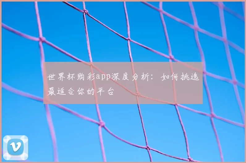 世界杯购彩app深度分析：如何挑选最适合你的平台