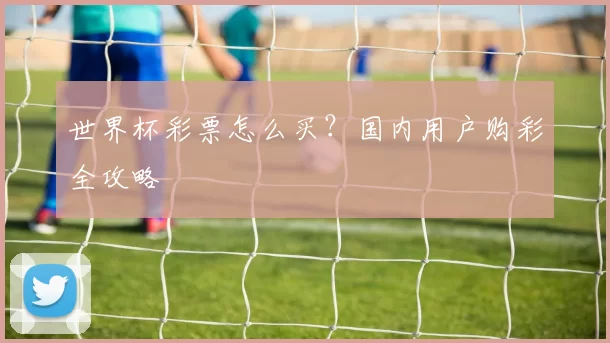 世界杯彩票怎么买？国内用户购彩全攻略